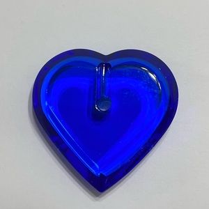 Baccarat Blue Pendant Heart